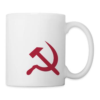 Hammer und Sichel - Tasse - Weiß - Rechts