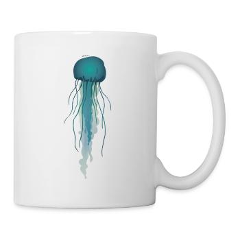 tentacules de méduses - Mug blanc - blanc - Droite