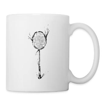 Badminton - Mug blanc - blanc - Droite