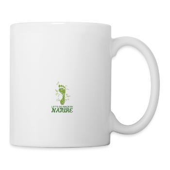 Barefoot Foot Print - Mug - white - Right