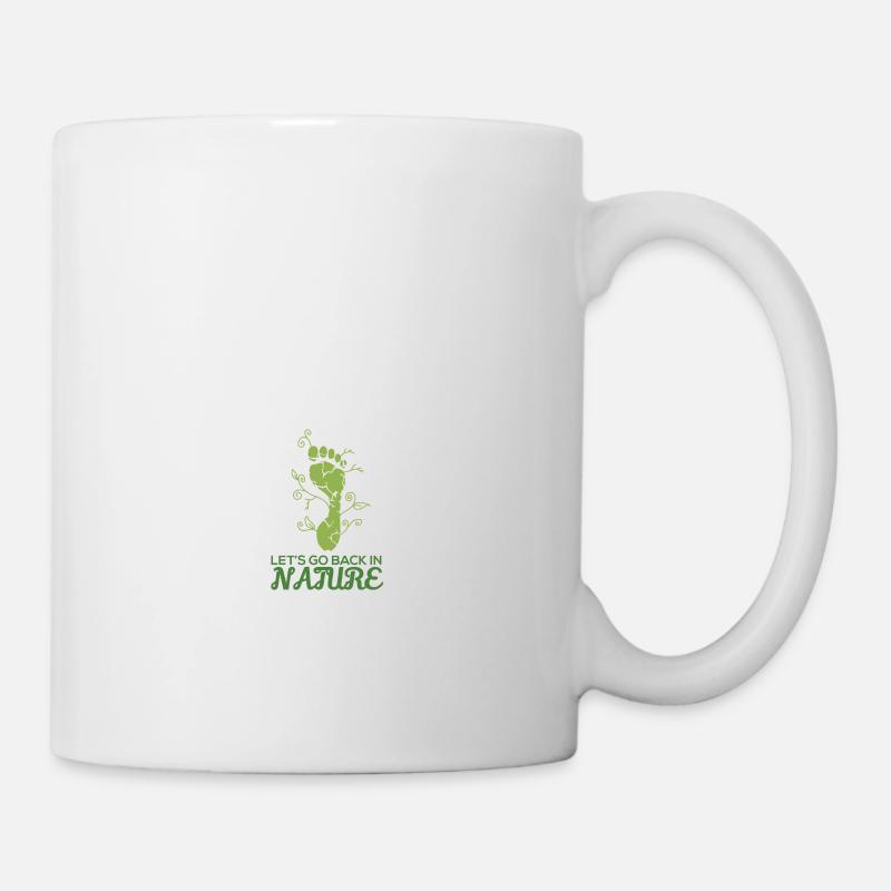 Barefoot Foot Print - Mug - white