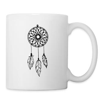 Capteur de rêves pour de beaux rêves - Mug blanc - blanc - Droite