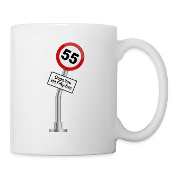 55e anniversaire Dictons drôles Humour - Mug blanc - blanc - Droite