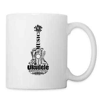 Ukulele emotional anatomy - Tasse - Weiß - Rechts