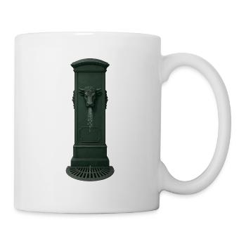 Taurin-Brunnenkopf mit Düse - Tasse - Weiß - Rechts