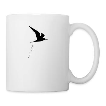Bird of prey Bird shit bird poop shit 2c - Mug - white - Right