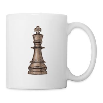 Roi des échecs - Mug blanc - blanc - Droite
