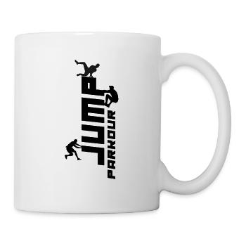 Jump Parkour Traceur Freerun CityParkour - Mug blanc - blanc - Droite