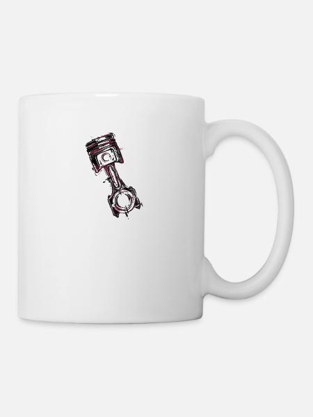 PleuelKolbenStange - Tasse - Weiß