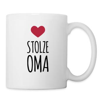 Stolze Oma (dh) - Tasse - Weiß - Rechts