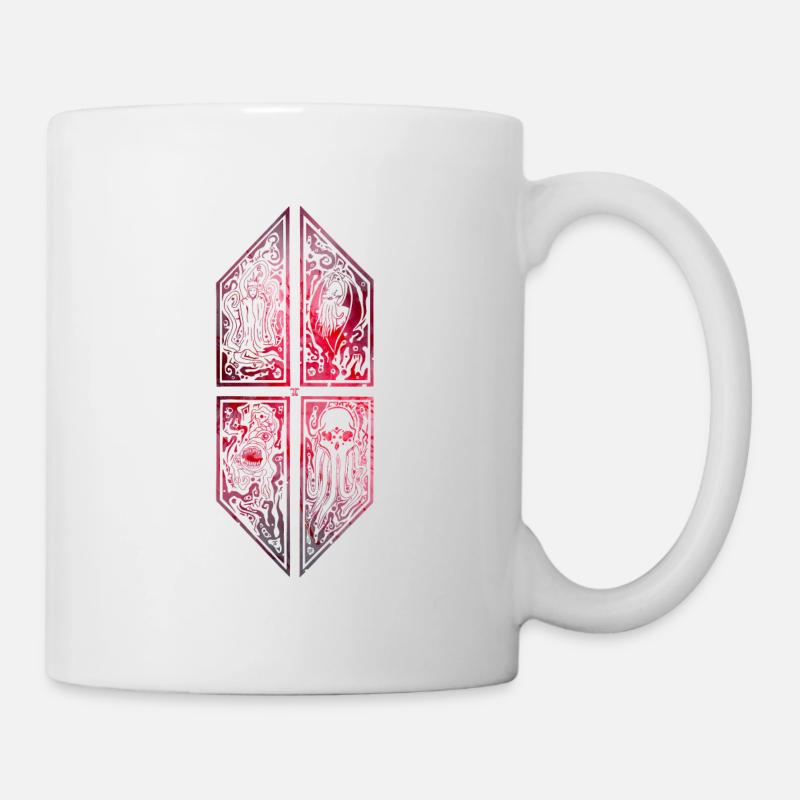 cthuthu ornament universe - Tasse - Weiß