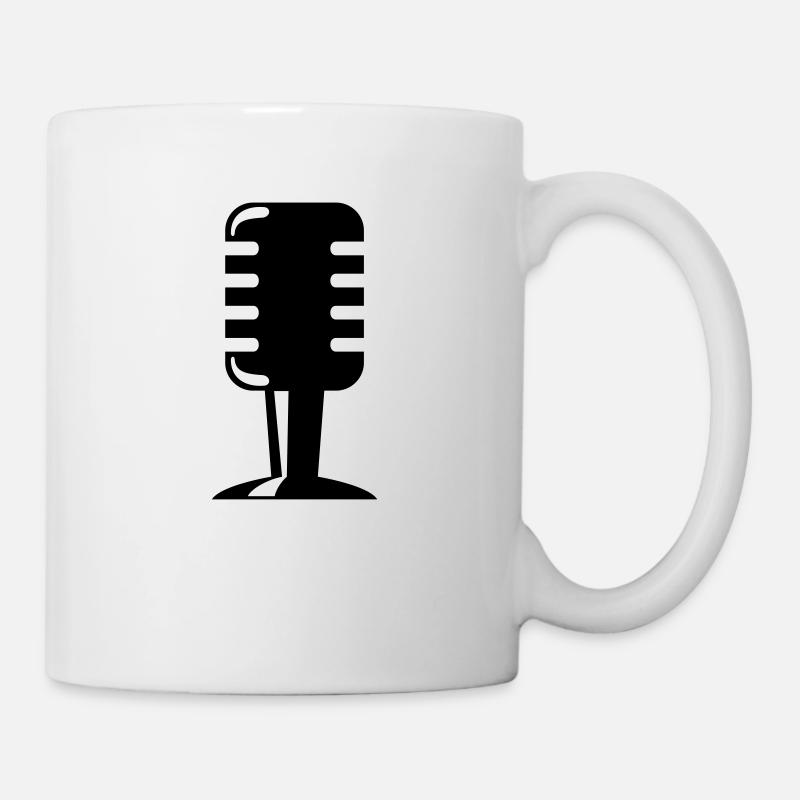Mikrofon - Tasse - Weiß