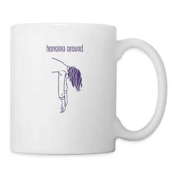 Citations non motivantes - traîner - Mug blanc - blanc - Droite