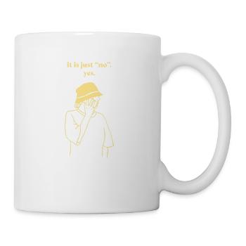 Citations non motivantes - c’est juste « non » - Mug blanc - blanc - Droite