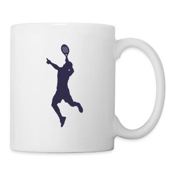Padeltennis Padelspieler Silhouette Padel - Tasse - Weiß - Rechts