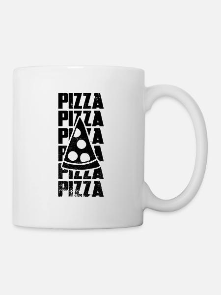 Pizza - Tasse - Weiß