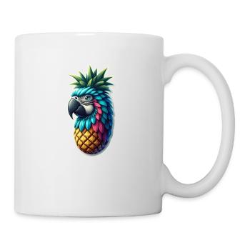Perroquet ananas - Mug blanc - blanc - Droite