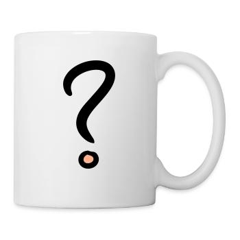 Question Mark Symbol, Punctuation Vector Drawing - Mug - white - Right