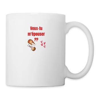 Veux tu m épouser - Mug blanc - blanc - Droite