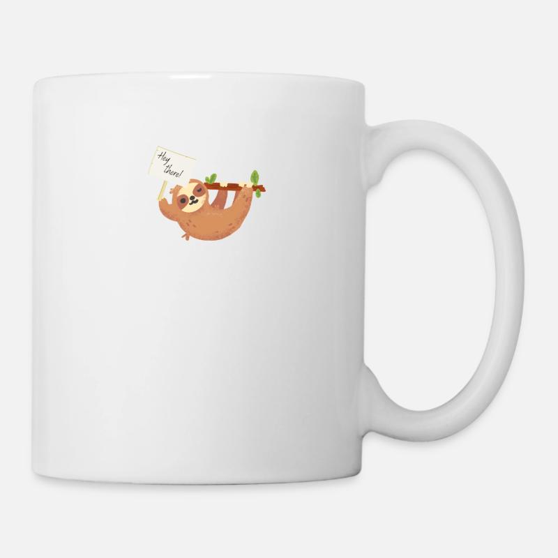 Hey là - Paresseux - Mug blanc - blanc