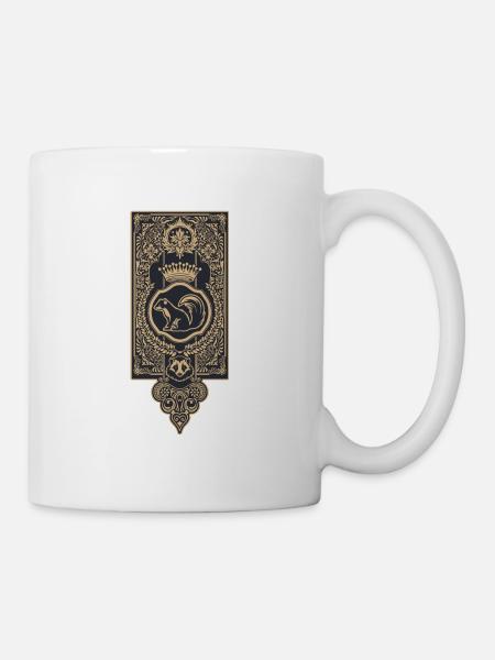 Wappen Dachsschule der Magie - Tasse - Weiß