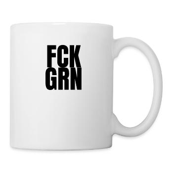 FCK GRN - Tasse - Weiß - Rechts