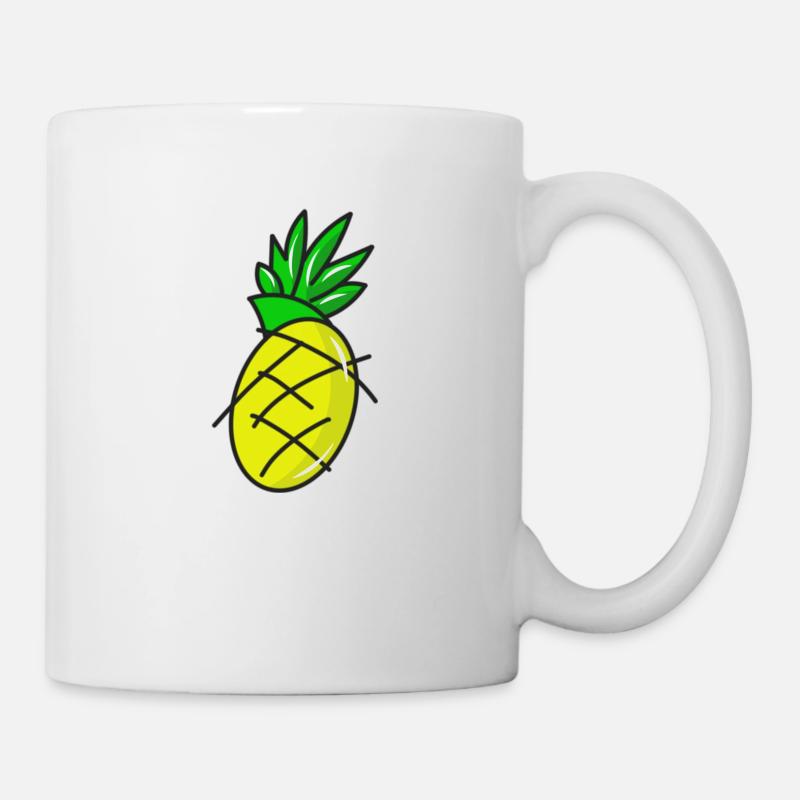 Ananas - Tasse - Weiß