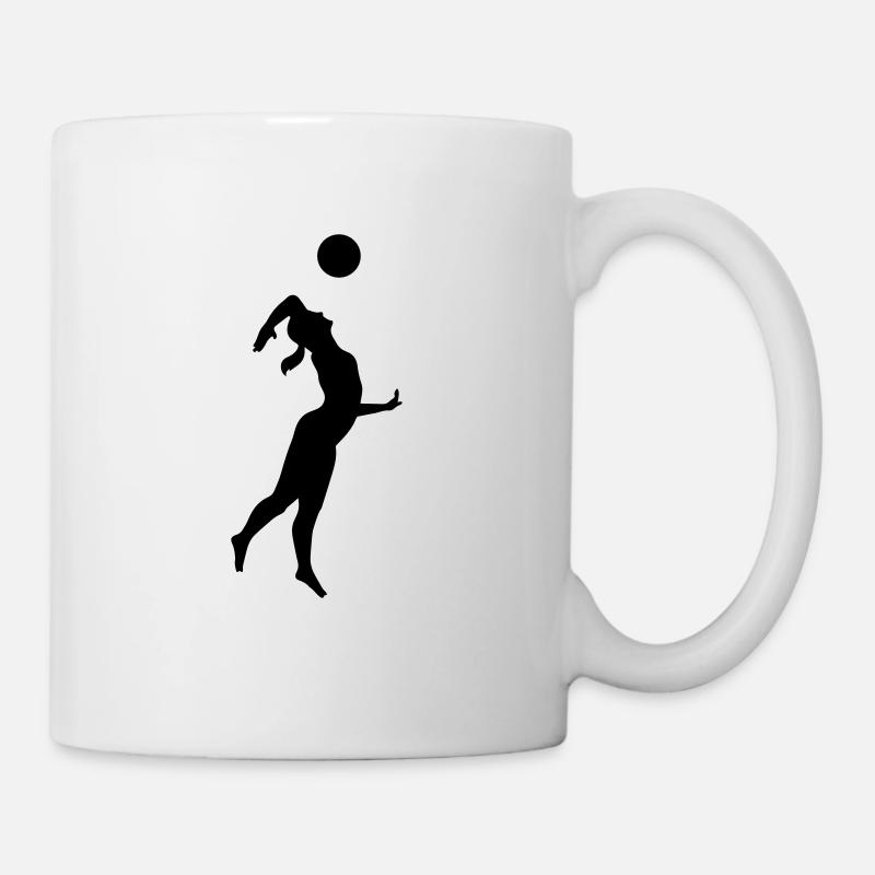 Volley-ball shirt - chemise de beach-volley - Équipe - Mug blanc - blanc