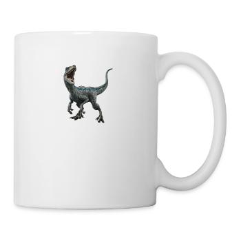 Velociraptor blue - Mug - white - Right