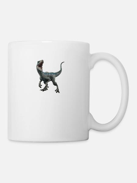 Velociraptor blue - Mug - white