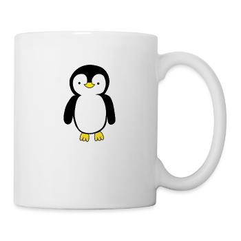 Pinguin - Tasse - Weiß - Rechts