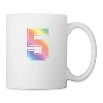 5 Number Colorful - Mug - white - Right