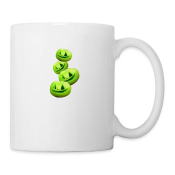 Halloween,Pumpkin,Ghost,Pink Pumpkin,Neon,Green - Mug - white - Right