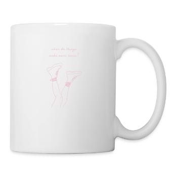 Citations non motivantes - les choses ont du sens - Mug blanc - blanc - Droite