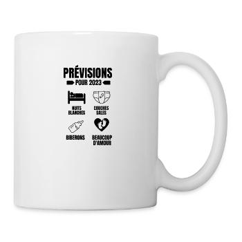 prévisions pour 2023 - Mug blanc - blanc - Droite
