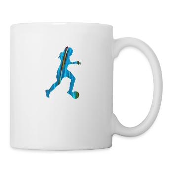 Soccer ,Footballer,Girls, Women - Mug - white - Right