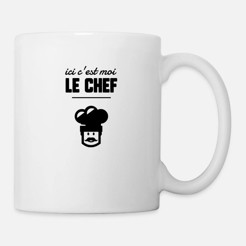 Ici c’est moi le chef - Mug blanc - blanc