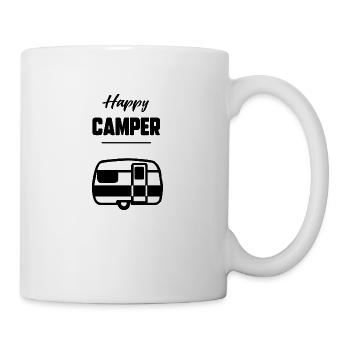 Happy camper - Mug blanc - blanc - Droite