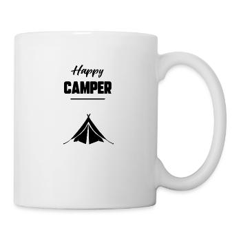 Happy camper - Mug blanc - blanc - Droite