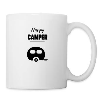 Happy camper - Mug blanc - blanc - Droite