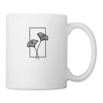 Pflanze: Ginko - Tasse - Weiß - Rechts