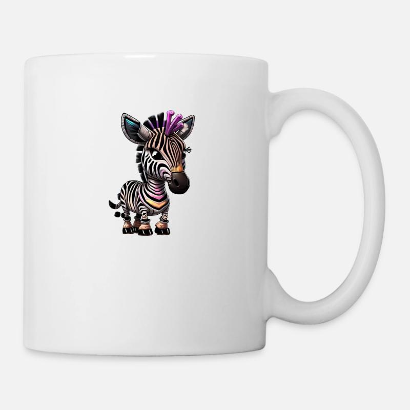 Robot zèbre - Mug blanc - blanc