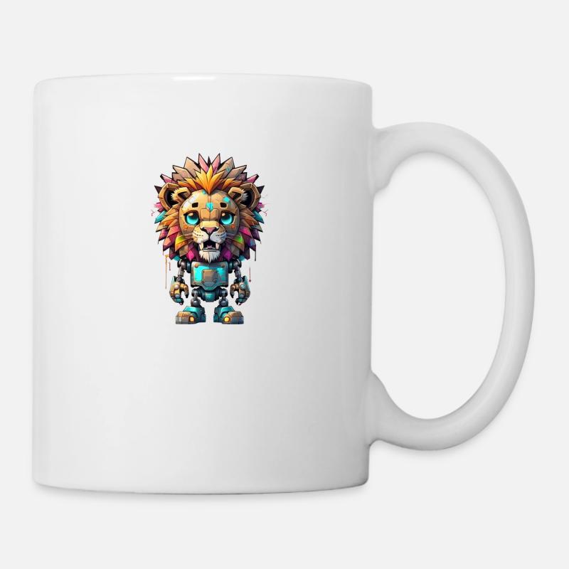 Robot Lion - Mug blanc - blanc
