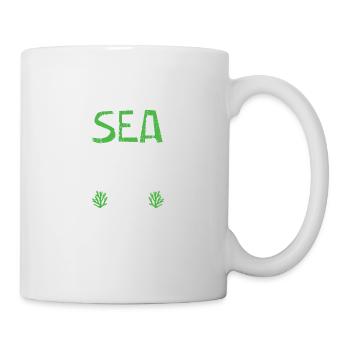 save the sea - Tasse - Weiß - Rechts