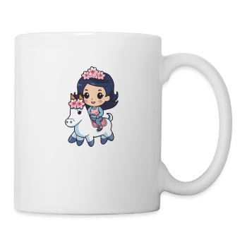 Princesse Cheval Mignon - Mug blanc - blanc - Droite