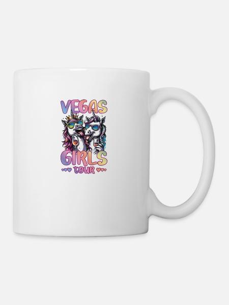 Girls Tour Las Vegas Einhorn Party - Tasse - Weiß