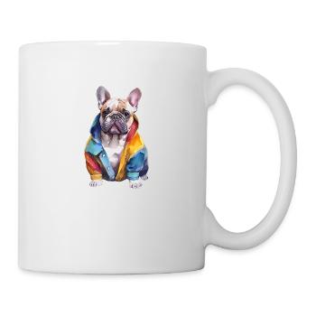 Drôle de bouledogue français. - Mug blanc - blanc - Droite