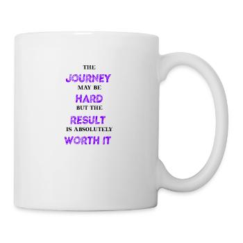 Parcours difficile, résultat de la valeur Idée cadeau Motivation - Mug blanc - blanc - Droite