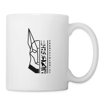 Hiéroglyphes Anubis - motif noir by Fregyptologist - Mug blanc - blanc - Droite