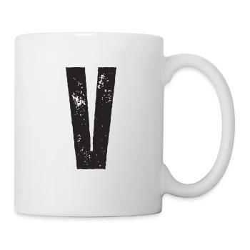 V - Tasse - Weiß - Rechts